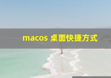 macos 桌面快捷方式